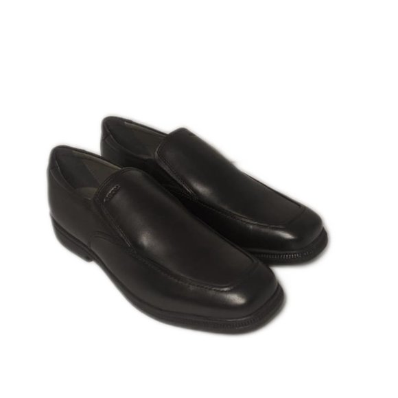 Geox J Federico N Kids Leather Slip On Shoe Black - Picture 2 of 11